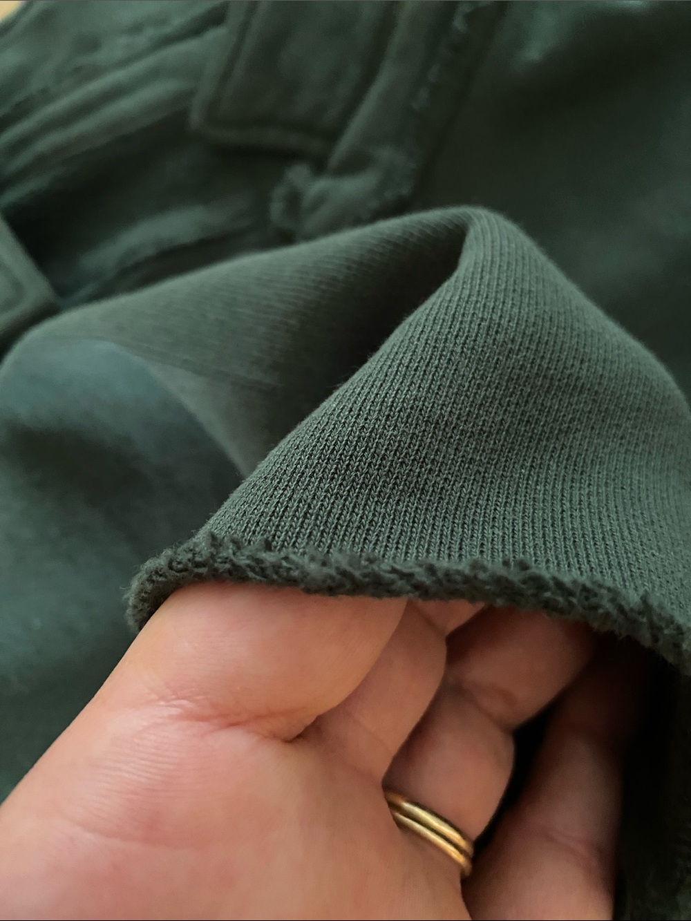 NWOT Frank & Eileen Patrick Popover Henley in a Rosemary Green color size L - Picture 7 of 7